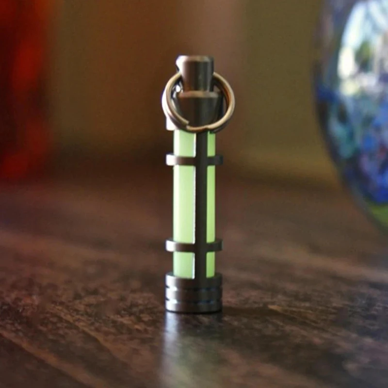 TEC Accessories Titanium  Stainless Steel Embrite™ Glow in the dark keychain FOB TEC Accessories 4