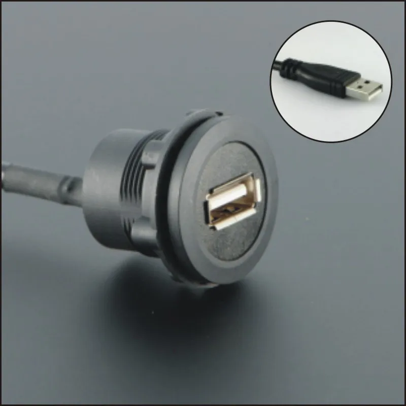 USB2.0 BLACK with 60cm cable plastic