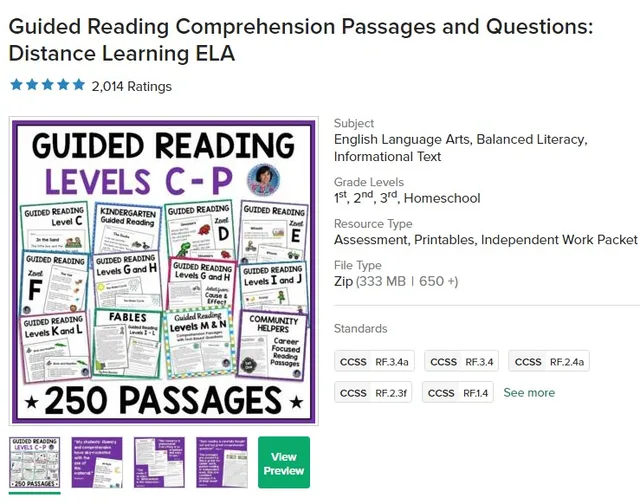 Guided Reading Comprehension Passages And Questions Distance Learning Ela Pdf Electronic File Aliexpress Guided Reading Comprehension Passages And Questions Distance Learning Ela Pdf Electronic File Aliexpress