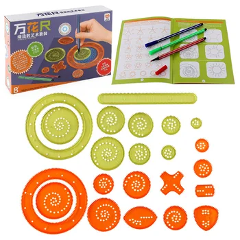 

Children Multi-functional Flexible Spirograph Toy Educational DIY Parent and Child Interaction Circle Mapping Scientific and Edu