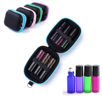 

Portable Makeup Bag Essential Case Travel Slots Oil Storage Bottles Mini Bag