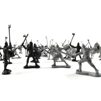 

2 color 60pcs Ancient soldier Sword shield soldier model mini soldier Sand table model birthday gift strategy strategy toy gxwj