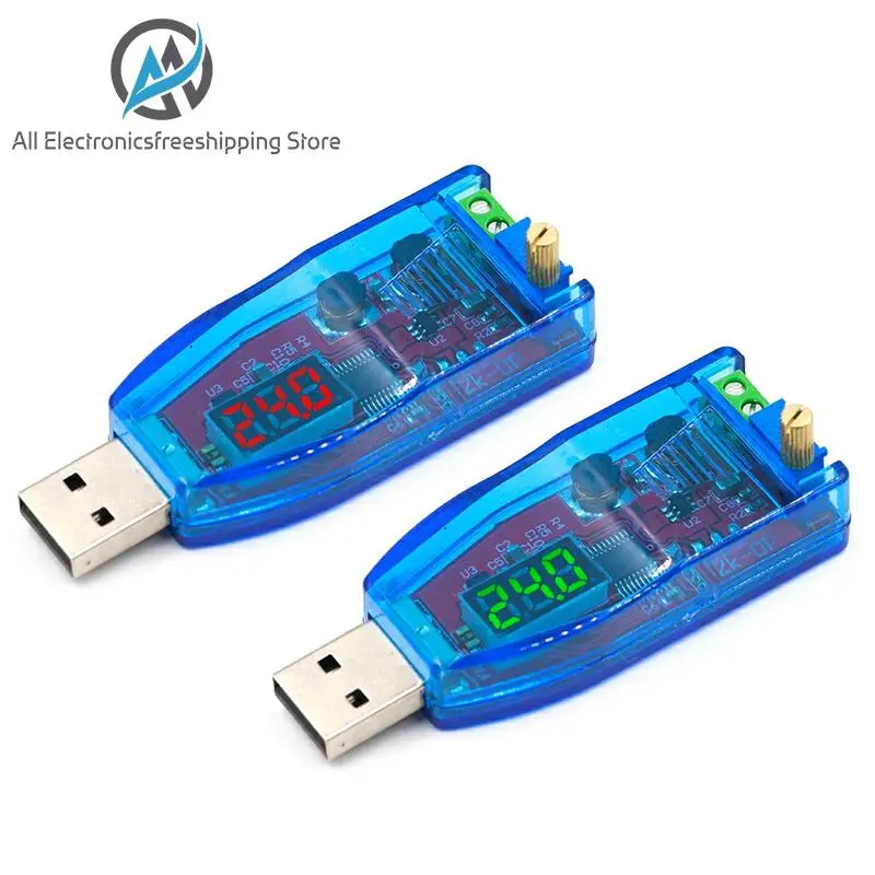 Светодиодный DC 5 В в постоянный ток 1 24 регулируемый потенциометр USB
