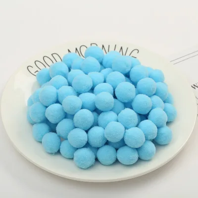 Colorful Fluffy Plush Craft Pom Poms for DIY Home Decoration and Kids' Toys
