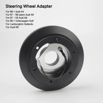 

NEW STEERING WHEEL SHORT HUB AUDI A4 A6 A8 VW JETTA GOLF CAYMAN BOXSTER SRK-180H