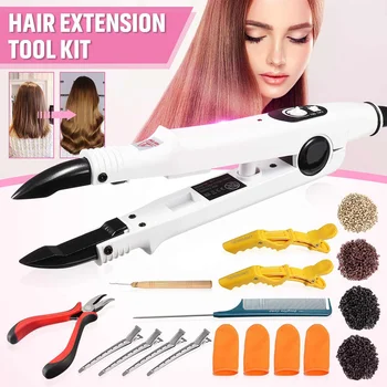 

250V 25W Professional Variable Constant Heat FLAT PLATE Fusions Hair Extension Keratin Bonding Salon Tool Heat Iron Wand