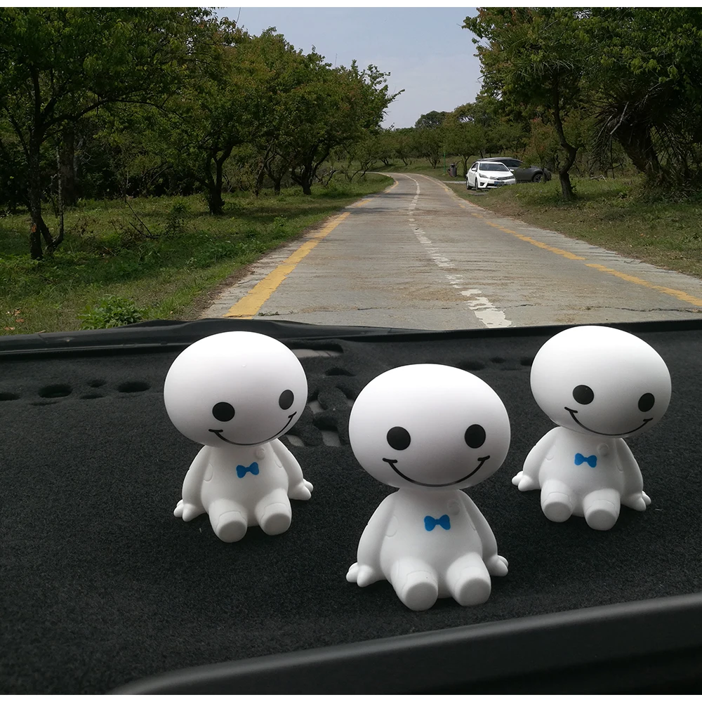 Мультяшный пластиковый робот Baymax Тряска головой фигурка автомобиля украшения