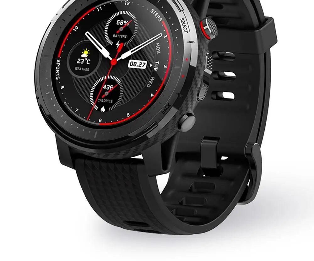 Предпродажа Amazfit Stratos 3 gps умные часы 1,3" экран 14 дней батарея 19 режимов спортивные часы 5 АТМ Водонепроницаемый Bluetooth воспроизведение музыки