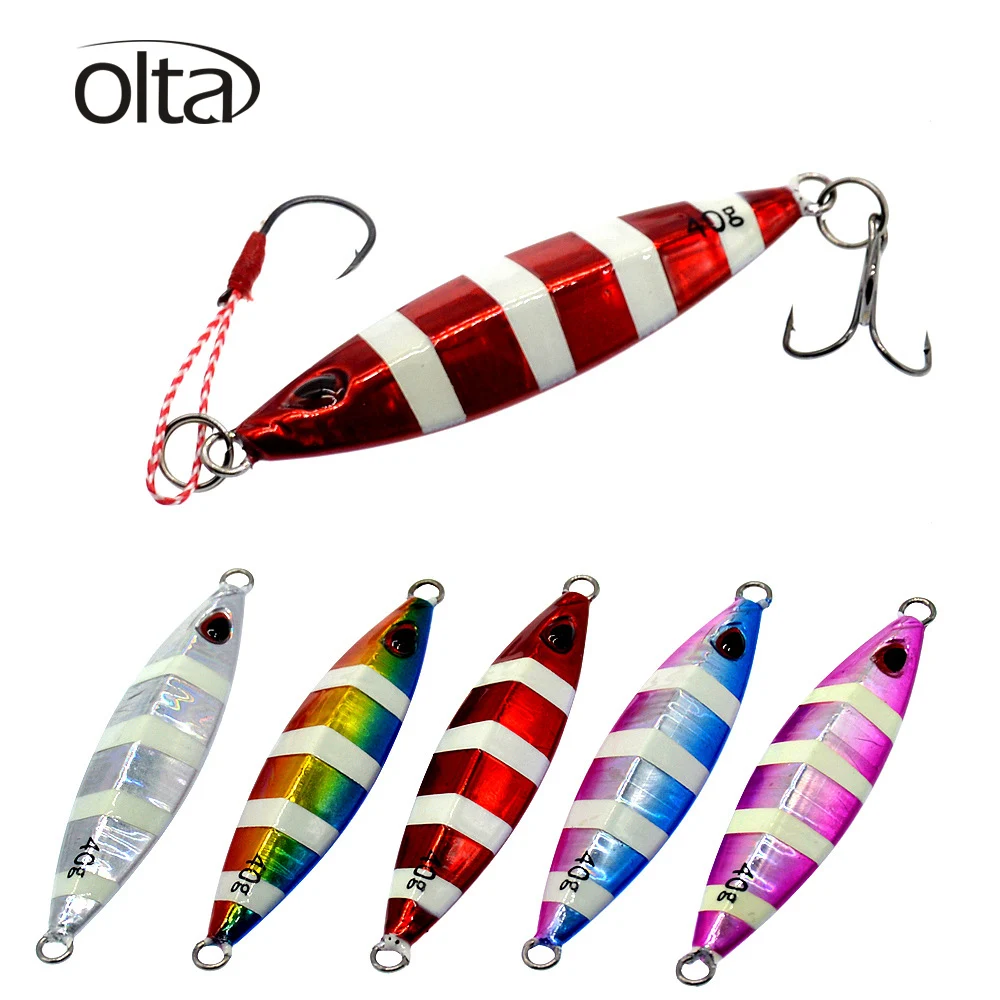 Olta 40 г светящийся свинец Воблер для рыболовной наживки Crankbait для ловли рыбы нахлыстом Peche Leurre искусственные приманки металлический джиг жесткая приманка Pesca