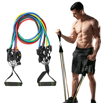 

11pcs/set Fitness Resistance Bands Tubes Yoga Pull Rope Sport Fitness Gum Workout Exercise Bands Gym Sport Rubber Expander