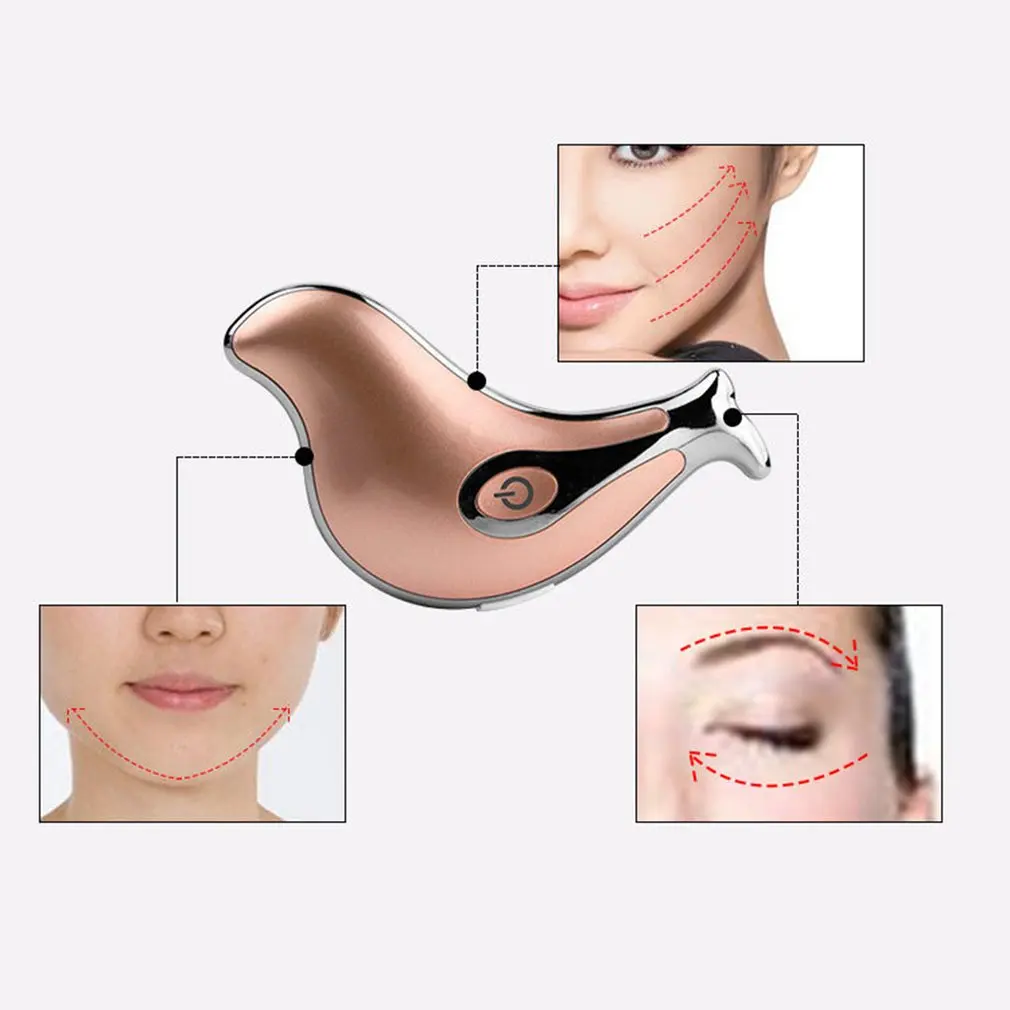 Electric Scraping Therapy Vibrating Face Massager Lifting And Adjusting The Scraping Table Usb Rechargeable Beauty Care 5