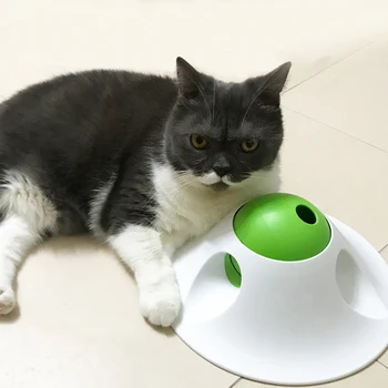 

New Flying Saucer Shape Interactive Pet Food Dispenser Toy For Cats Large Dogs Pet Feeder Toy Pet Products For Training