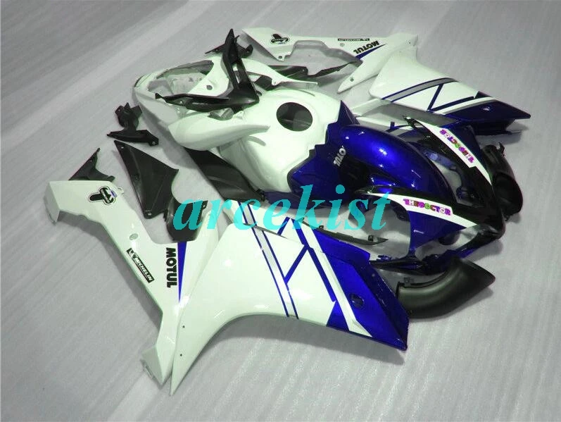 4 подарки ABS прессформы Мотоцикл Обтекатели подходит для Yamaha YZF-1000-R1 2007 2008 07 08 обтекатель кузова набор на заказ белый синий холодный