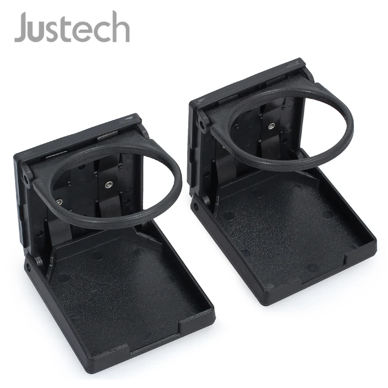 Justech 2 шт. черные Складные держатели для напитков для автомобиля Грузовик Лодка фургон Универсальный держатель для напитков
