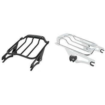 

Luggage Rack Detachable Two Up Air Wing Rack for Touring Models Street Road King Glide 2009-2019 FLHR FLHX FLTR Ultra Cla