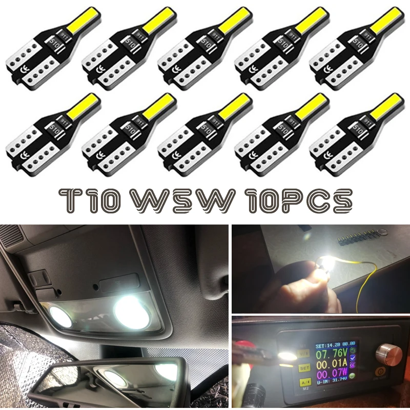 10 шт. T10 W5W лампа для Kia K2 K3 K5 Rio Sportage Ceed Cerato Sorento светодиодный Canbus автомобильный