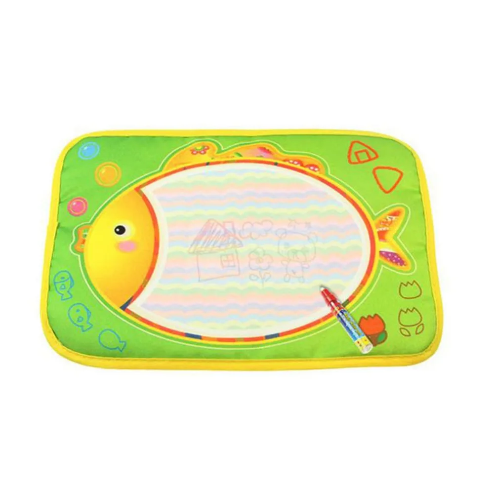 OCDAY Fun Kids Baby Add Water Write Draw paint Вода Рисование холст волшебный коврик с волшебной ручкой кисти подарок Рождество