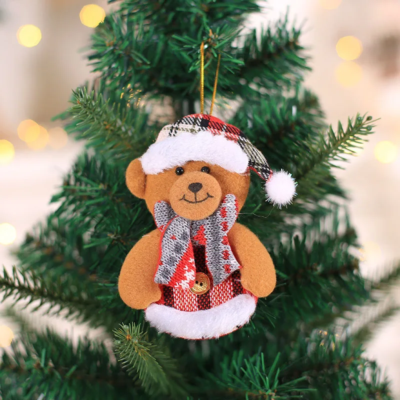 Подвески в виде Санта-Клауса, снеговика, оленя, рождественской елки, подвесные украшения, подарки на год, Рождество, Декор для дома, праздничное украшение для вечеринок 62851 - Цвет: 2PD-62848-3