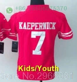 for kids youth San Francisco A+ качественная Детская Молодежная Джерси 16 Joe Монтана Carlos Hyde NaVorro Bowman Jimmy Garoppolo Джерси - Цвет: for kids youth