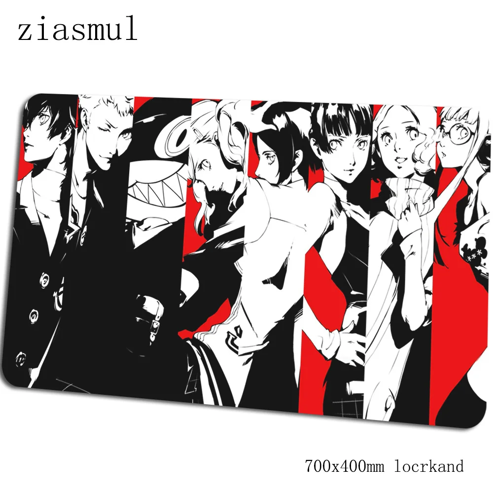Persona 5 Коврик для мыши Инди-поп компьютерный коврик 70x40 см игровой коврик большой мультфильм клавиатура со встроенной мышью игры ПК геймер стол - Цвет: Size 700x400x2mm