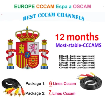 

SpaV7 V8 NOVA Newest most stable cccams for Europe spain Satellite tv Receiver 7lines IPTV WIFI FULL HD DVB-S2 Support Ccams