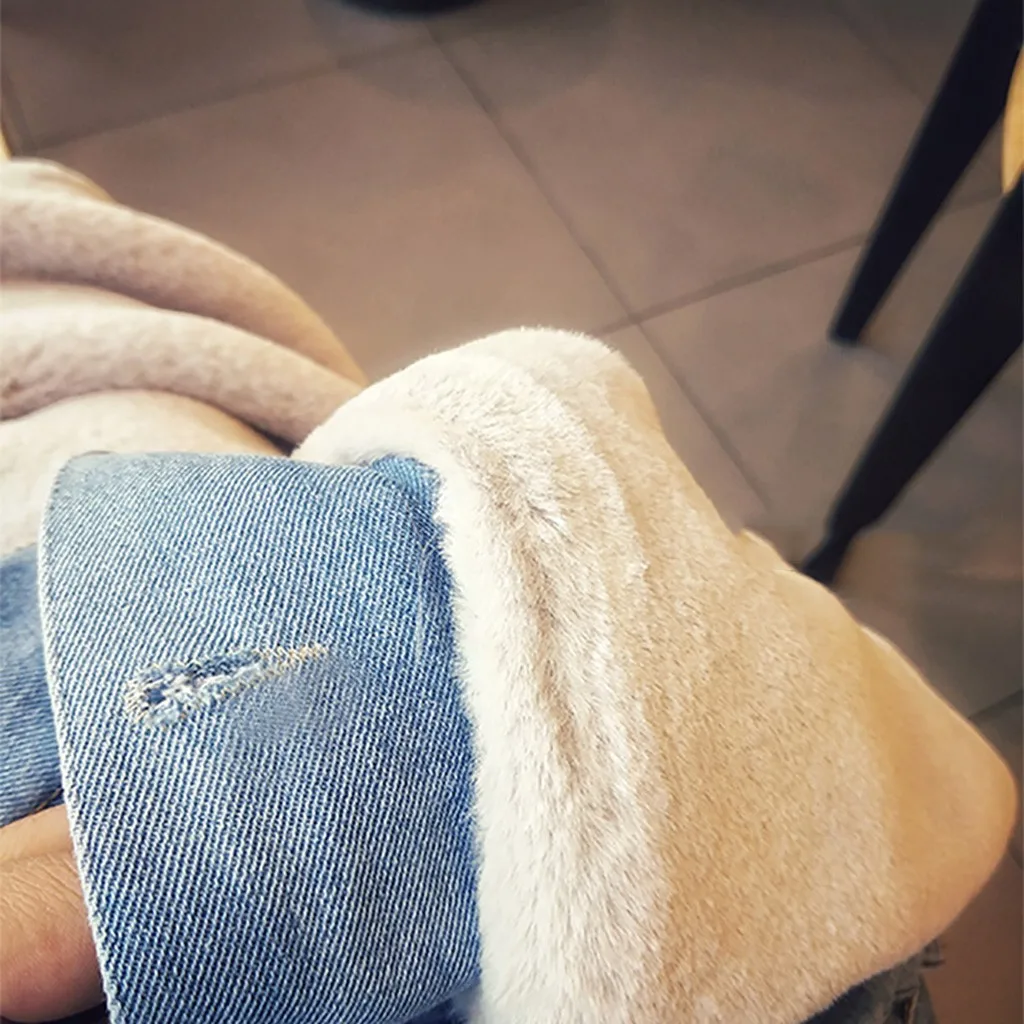 Зимняя женская теплая джинсовая короткая куртка с воротником Женская Тонкая зимняя верхняя одежда с капюшоном пальто подкладка и передние кнопки плоские карманы