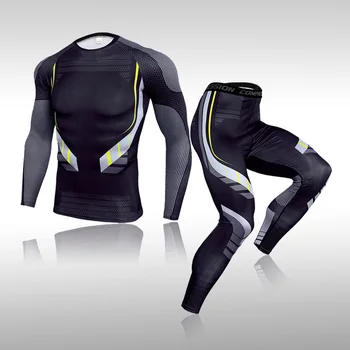 

Men's Compression Sportswear Suits Gym Tights Clothes Workout Jogging Sports Thermal Underwear Set Running Tracksuit For Men