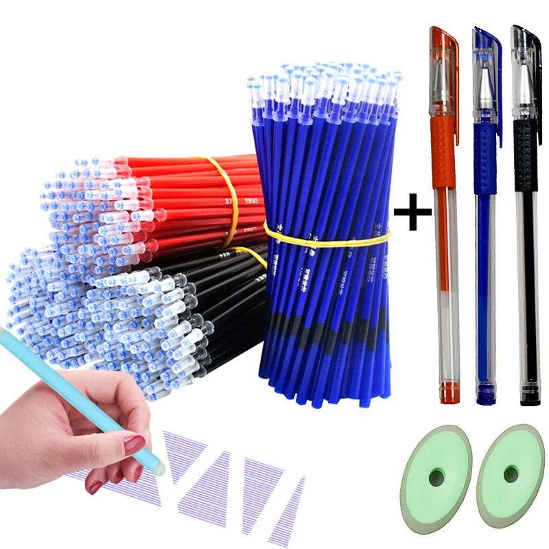 YMZ stationery 50 / set erasable neutral pen core 0.5mm washable handle magic erasable pen, used for school pen writing tools