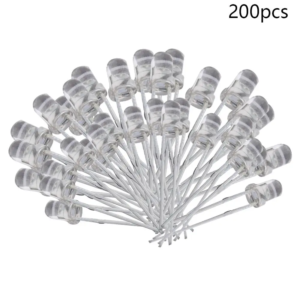 Othmro Hot 150-1000 PCS 3mm LED Diode Lights Bright Emerald Light Emitting Lighting Bulb Round Head Lamp Bead 2 Pin Led Diode