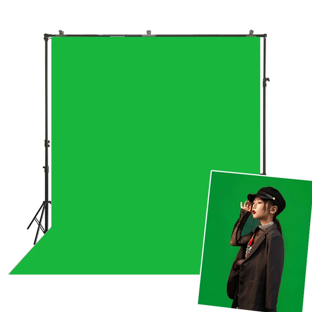 Green Screen Photography Backdrop Solid Color Pure Plain High-key  Portraiture Background Portrait Banner Chromakey Studio Decors - Backgrounds  - AliExpress