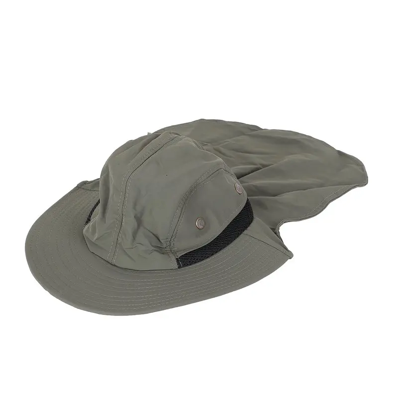 Открытый Рыбалка Пешие прогулки Boonie Snap Hat козырек уха шеи крышка Солнцезащитный щиток