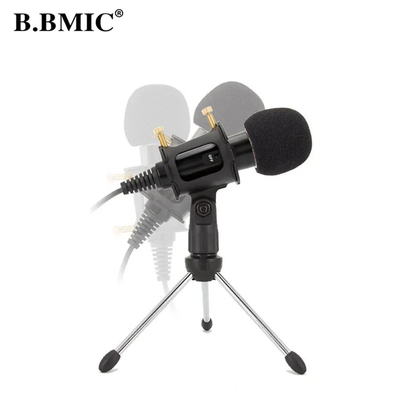 

NEW Wired Microphone Desktop Microphone Plug-and-play Singing Broadcasting Professional Condenser Microphone 3.5mm Microphone
