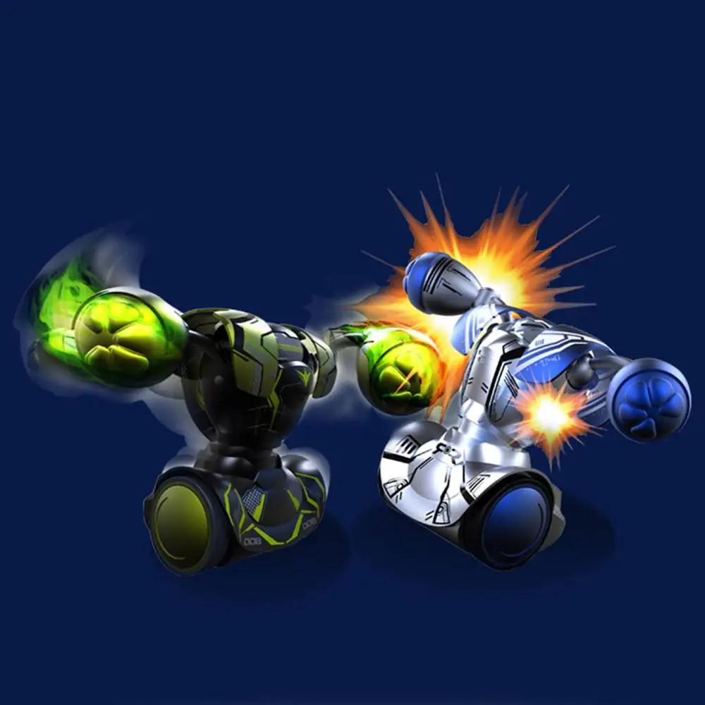 Hot RC Boxing Robots Intelligent Remote Control Fighting Play Toy Battle Robot Without Boxing Target Birthday Gifts for Boys