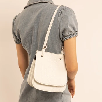 

New Style Simple Sense File Holder Multi-Compartment Crocodile Shoulder Bag Designer Bags Famous Brand Women Bags 2020