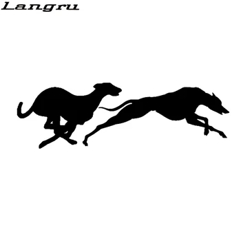 

Langru 16.5CM*5CM Fashion Racing Greyhounds Animal Vinyl Window Decal Car Motorcycle Sticker Jdm