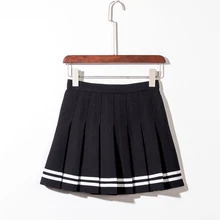 Женская юбка с эластичной талией, трапециевидная плиссированная Женская мини-юбка из полиэстера