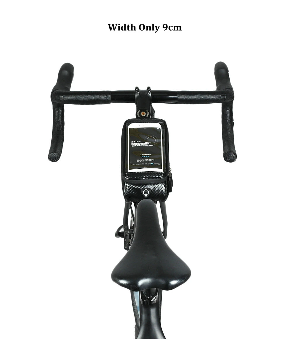 RHINOWALK Bicycle Front Tube Bag Rainproof Touch Screen Cycling Top Front Tube Frame Bags 5.86.0 Phone Case Bike Accessories (5)