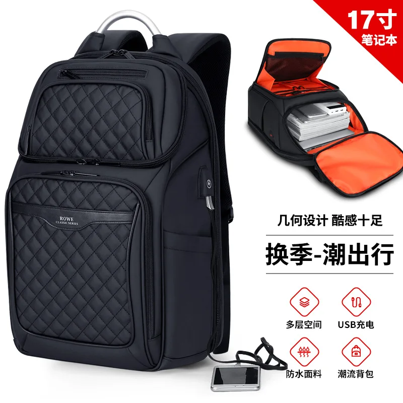 

Backpack Men Multi-functional Business Anti-theft Backpack Large Capacity Short Trip Business Trip Travel Bag Men's 17-Inch Lapt