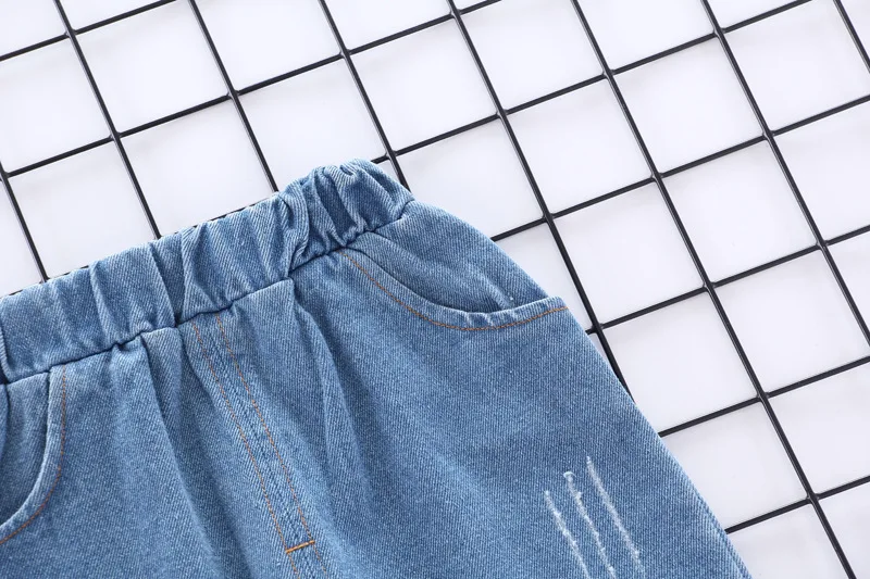 2019 г. Новая осенняя одежда комплект одежды для мальчиков, три стиля британской джинсовая ветровка, комплекты детской одежды для мальчиков