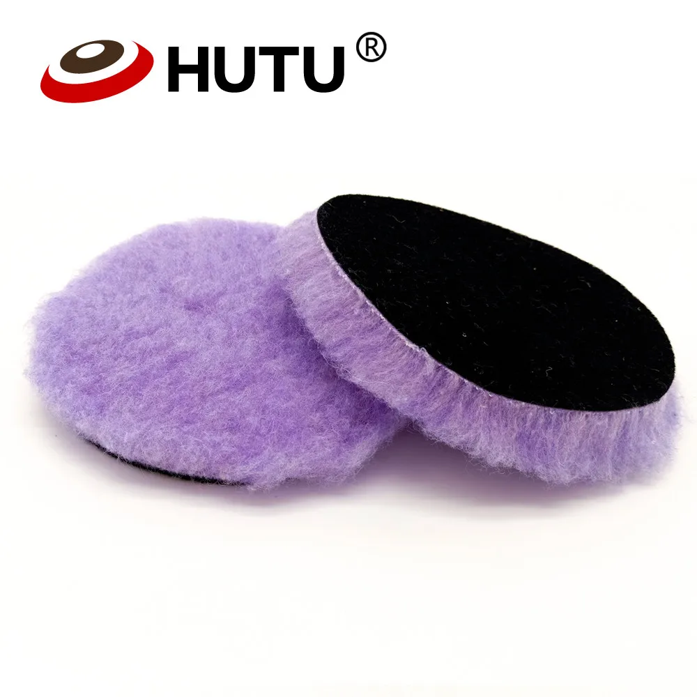

Purple lamb wool polish pad 150mm Wool Detailing Waxing Polishing Buffer