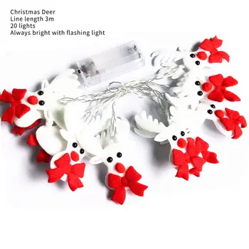 

Cute LED Christmas Light String Christmas Tree Holiday Party Decoration Lantern Pendant Beautiful LED Light