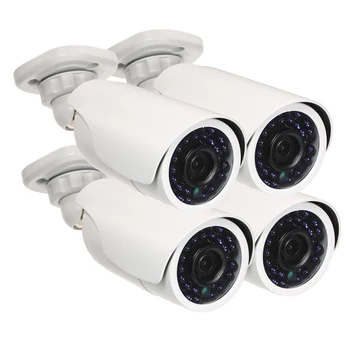 

AHD Bullet Security Camera Kit 4*1080P AHD Waterproof IR CCTV Bullet Camera + 4*60ft Surveillance Cable for Home Security