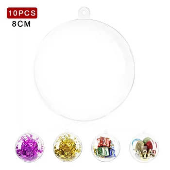 

Tree Ball Christmas Balls Baubles Decor Transparent 5cm/8cm/10cm Clear