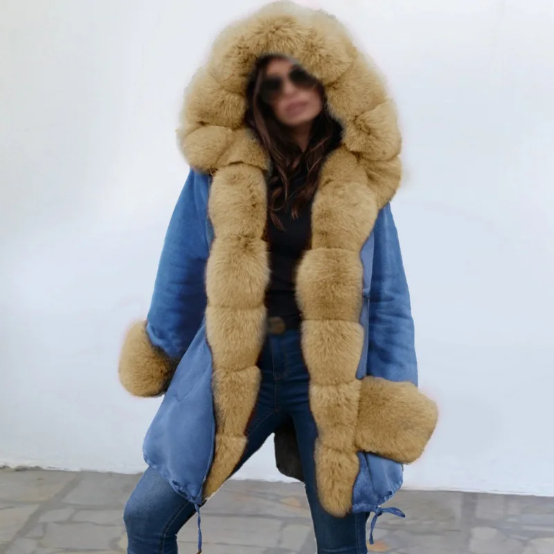 Горячая Распродажа зимние женские пальто из искусственного меха высокого качества пэчворк сохраняет тепло свободные меховые пальто размера плюс