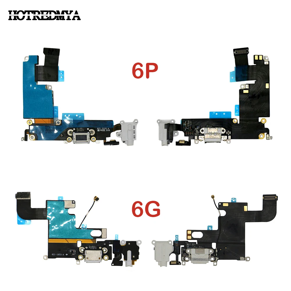 

Charging Port Flex Cable For iPhone 6 6G 6 Plus USB Dock Connector Charger Headphone Audio Jack Repair Replacement Parts