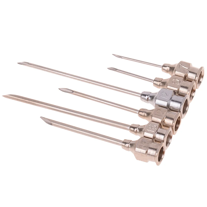 10pcs Pin Adhesive NO.6 Stainless Steel Syringe Dispensing Blunt Needle Tip