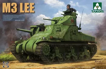 

Takom 2085 1/35 US M3 Lee Early Production Medium Tank Display Collectible Toy Plastic Assembly Building Model Kit