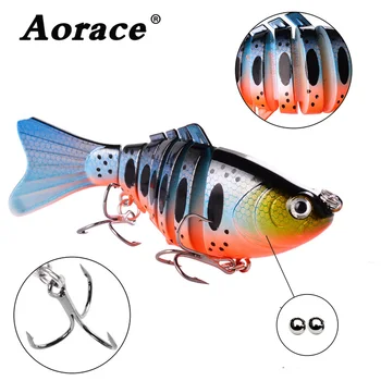 HOT PROMO ❤️ 100mm 15.7g Multi Jointed section Fishing Lure Baits Trolling Swim Minnow Wobbler Hard Bait Artificial Crankbait Fishing tackle - discount item 40% OFF Sports & Entertainment
