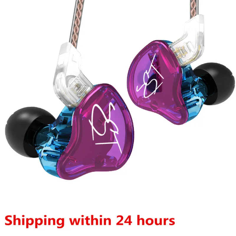 Наушники вкладыши KZ ZST/ZSTX 1BA + 1DD гибридная гарнитура HIFI спортивные наушники с