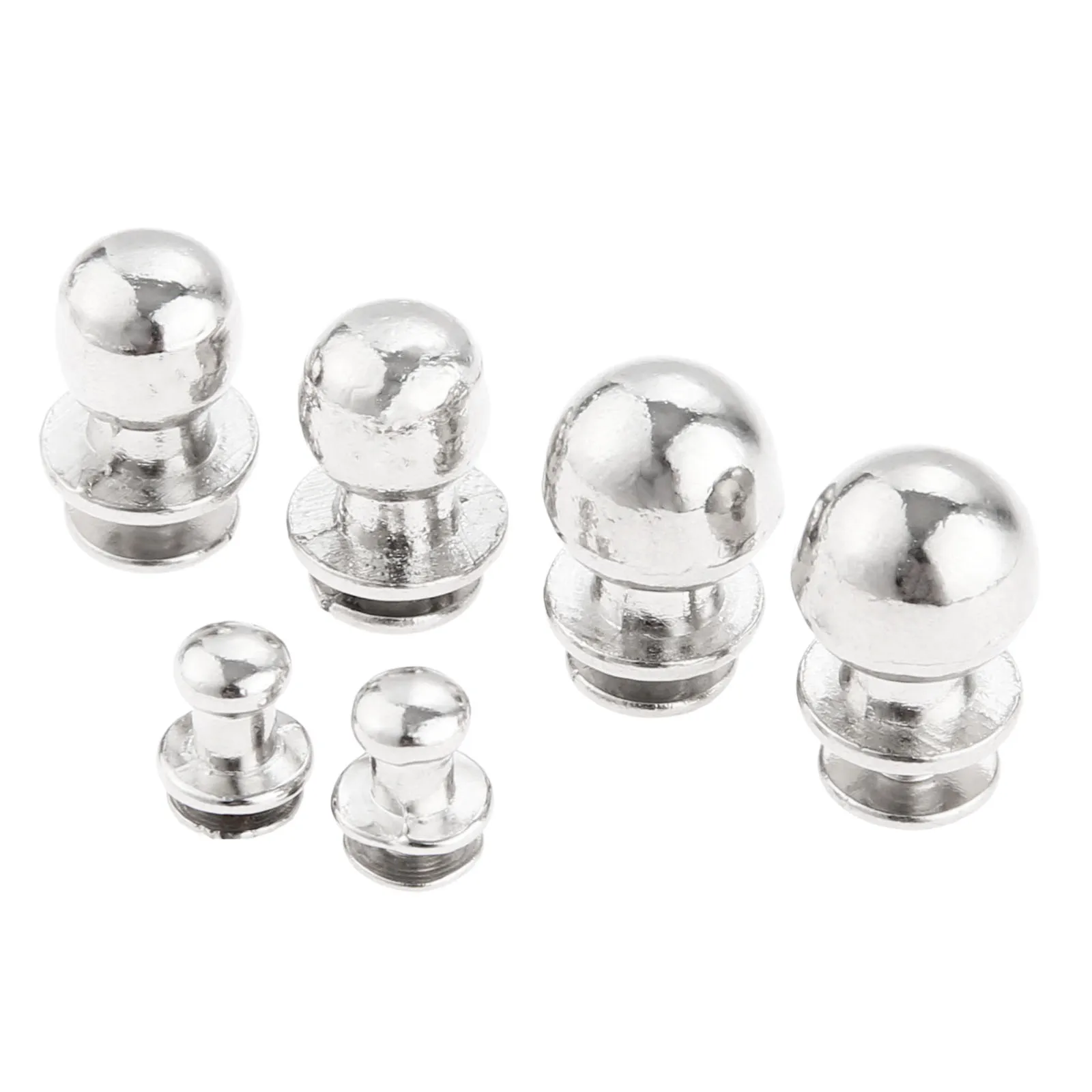 Furniture Knobs 5/10sets Mini Silver Knobs Round Handles Pulls For Drawer Cabinet Chest